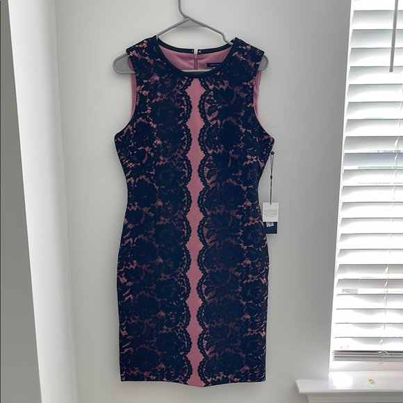 Tommy Hilfiger Dresses & Skirts - Tommy Hilfiger Dress New w Tags! Size 10 Elegant Pink and Black Lace Dress